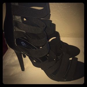 Black strappy stiletto Charles by Charles David